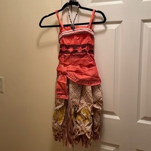 Girls Disney Moana Costume Size Large (12/14)
